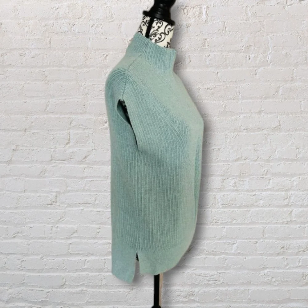 Banana Republic Light Green Mock Turtleneck Sweater | Size XS - Picture 6 of 11